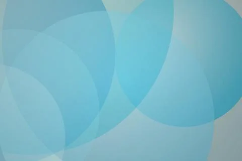Blue abstract background with soft overlapping circles Фото