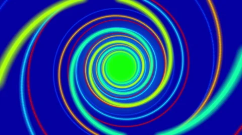 Blue abstract background, spiral light, loop Stock Footage 54955749