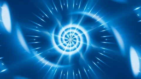 Blue abstract background, spiral line and light, loop Stock Footage 81902500