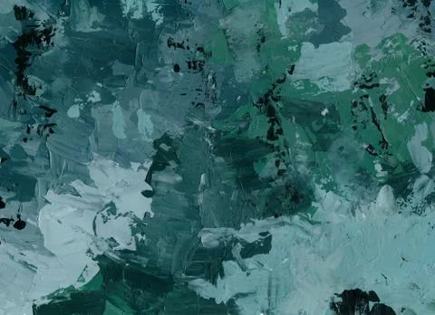 Blue abstract background, splashes and stains, acrylic painting,  drawing Stock-Illustration