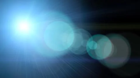 Blue abstract background with spotlight beam Stock Illustration
