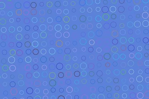 Blue abstract background with squares and circles pattern Stock Illustration