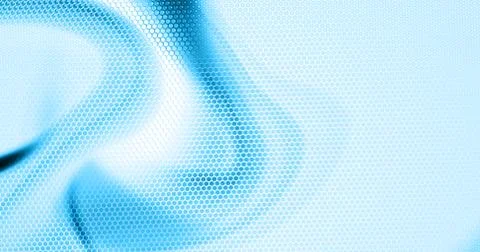 Blue abstract background textured by hexagons. Technology perforated backdrop Stock Illustration