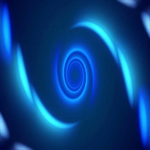 Blue abstract background, vortex light, loop Stock Footage 69399499