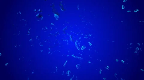 Blue abstract background, water drops, loop Stock Footage 54117926