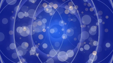 Blue abstract background, wave circles, loop Stock Footage 54656976