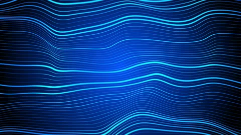 Blue abstract background, wave light, loop Stock Footage 53136013