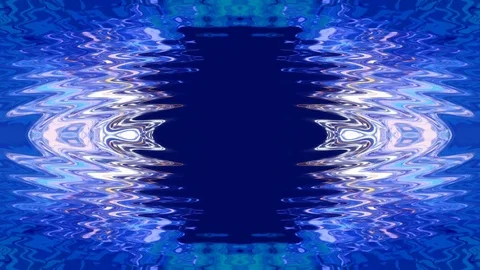 Blue abstract background, wave light and frame, loop Stock Footage 79351065