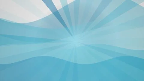 Blue abstract background with waves and light rays 스톡 일러스트