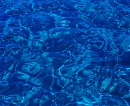 Blue abstract background of wavy water surface Stock Illustration