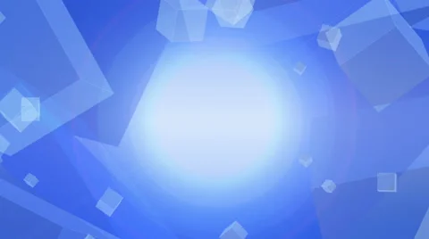 Blue abstract background with white cube particle Stock Footage 57126675