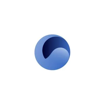 Blue abstract ball Illustrazione stock