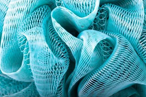 Blue abstract bath sponge texture background Stock Photos