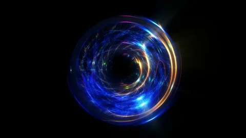 Blue abstract beautiful motion sphere background 4k UHD Stock Footage 71218112