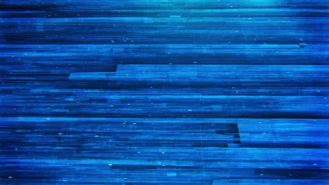 Blue Abstract Blocks Hud Geometric Background. Cyber Space Technology Backdrop Stock Footage 248628708