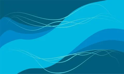 Blue Abstract on Blue Navy background in vector illustration Stock Illustration