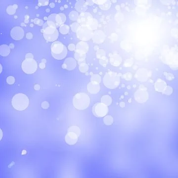 Blue abstract blur bokeh background Stock Illustration
