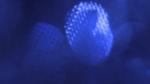 Blue abstract bokeh lights, sparkly and shiny on a background Stock Footage 125683051