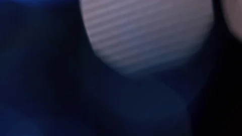 Blue abstract bokeh lights, subtle on a background Video stock 125651567