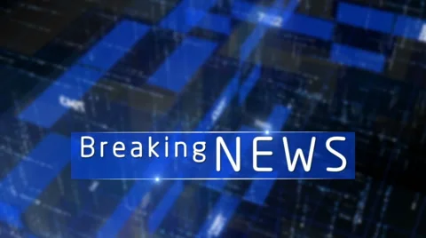 Blue abstract breaking news generic background Stock Footage 43063716