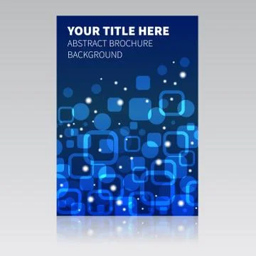 Blue abstract brochure background Stock-Illustration