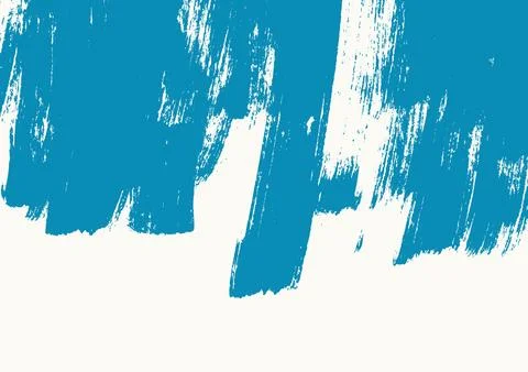Blue abstract brush stroke texture background Stock Illustration