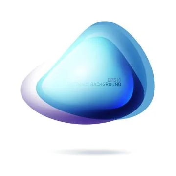 Blue abstract bubble shape with space for text. vector illustration, eps10 イラスト素材