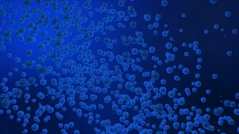 Blue abstract bubbles Stock Footage 109500901