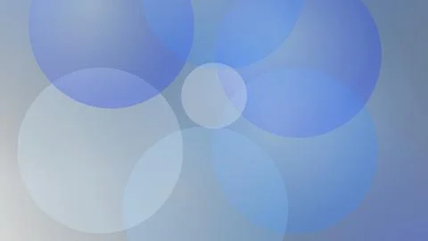 Blue abstract bubbles on a soft background Stock Illustration