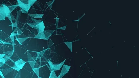 Blue abstract business network background Stock Footage 83138238