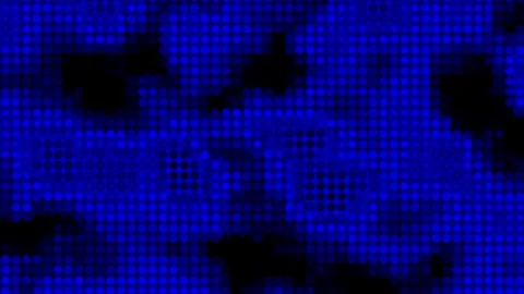 Blue abstract circle grid animation with pixelated digital texture, loopable Vídeos de archivo 328991605