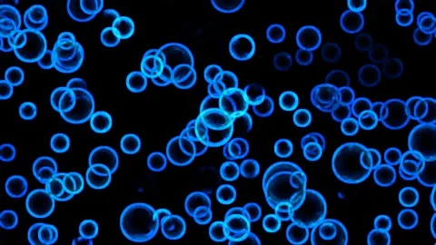Blue abstract circles Stock Footage 301625386