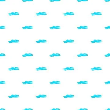 Blue abstract cloud shapes creating a repeating pattern Ilustración de archivo