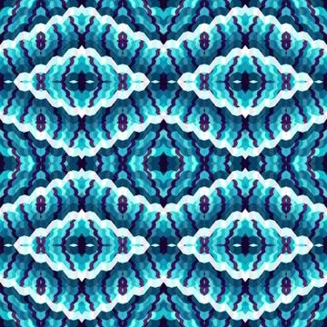 Blue abstract colored seamless pattern for your design Stock Illustration