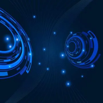 Blue abstract communication illustration background Stock-Illustration