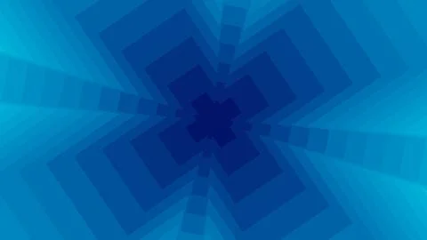 Blue abstract composition featuring layered square shapes converging toward t Иллюстрация