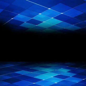 Blue Abstract Concept Tech Background Stock Illustration