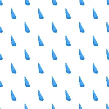Blue abstract conical shapes repeating pattern background Illustrazione stock