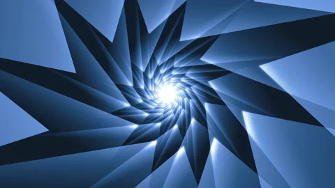 Blue Abstract Corner Star-shaped Tunnel Background Animation Stock-Footage 164514123