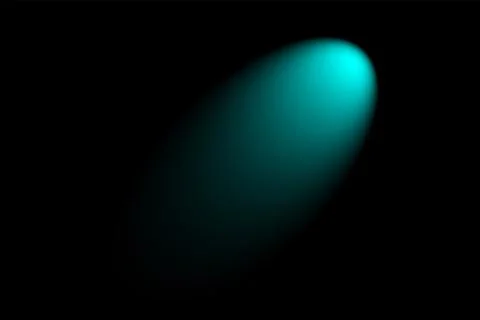 Blue abstract creative, spotlight isolated on black background Stock Illustration