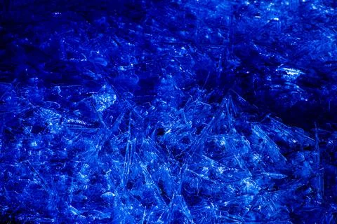 Blue abstract crystal glittering background Stock Photos