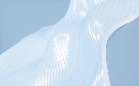 Blue abstract curve background, 3d rendering. Stock Illustration