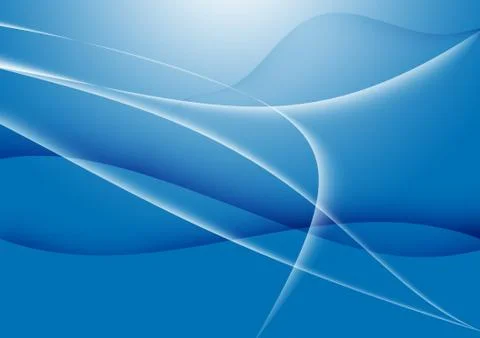 Blue abstract curve background Stock Illustration