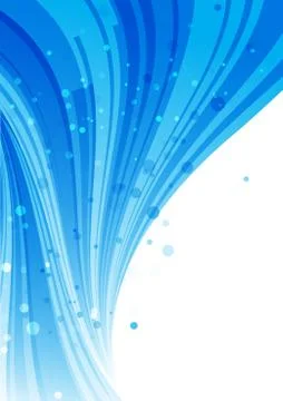 Blue abstract curve background Stock Illustration