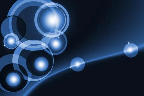 Blue abstract on dark background 스톡 일러스트