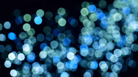 Blue abstract defocused background, circle shape bokeh spots. 스톡 동영상 259318621