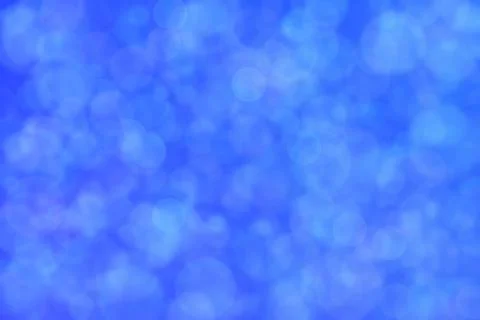 Blue abstract defocused background, circle shape bokeh pattern. 库存插图