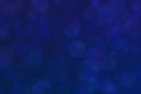 Blue abstract defocused background, circle shape bokeh pattern. 库存插图
