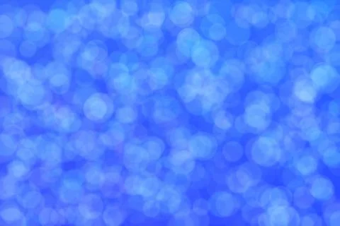 Blue abstract defocused background, circle shape bokeh pattern. Stock Illustration