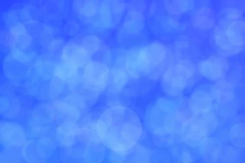 Blue abstract defocused background, circle shape bokeh pattern. Stock Illustration